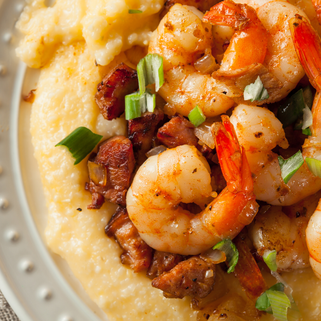 shrimp and grits with Bourbon Smoked Paprika